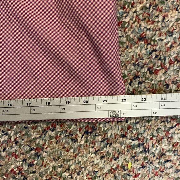 Boss Hugo Boss Pink Blue Check Long Sleeve Button Down Shirt Size 15.5/34-35 - Picture 10 of 10